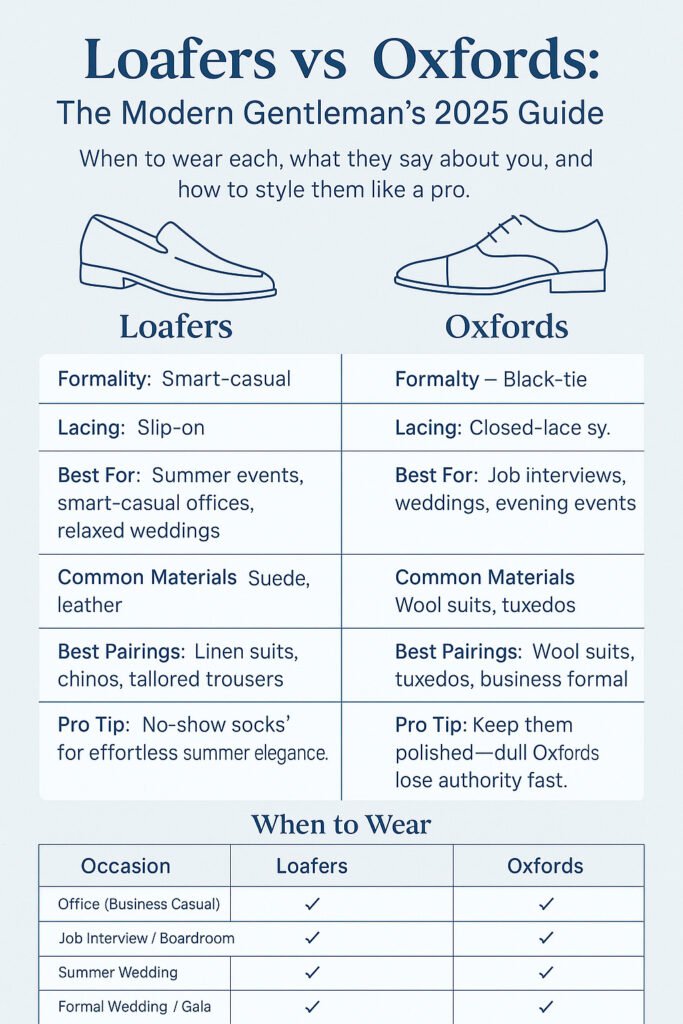 Loafers Vs Oxfords