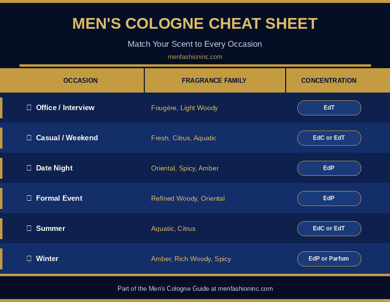 men's cologne guide